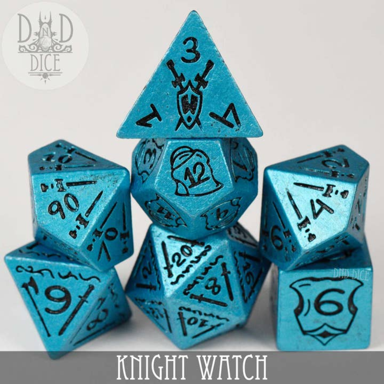 DND DICE KNIGHT WATCH RPG DICE SET