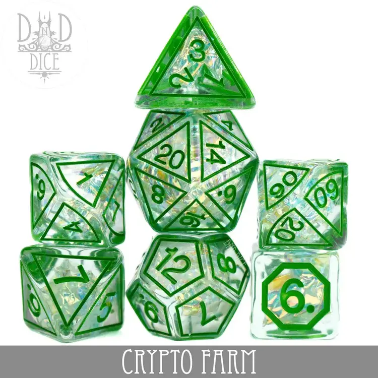 DND DICE CRYPTO FARM RPG DICE SET