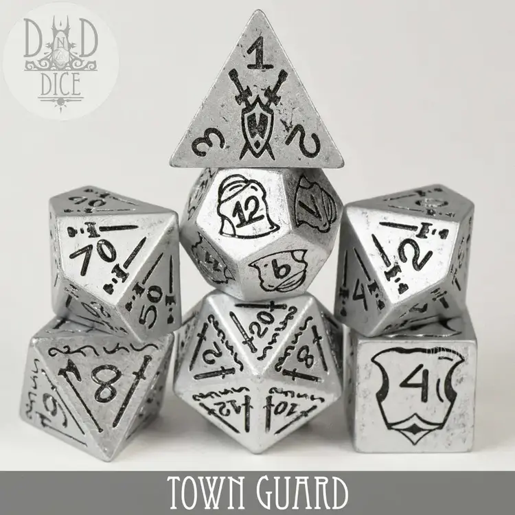 DND DICE TOWN GUARD RPG DICE SET