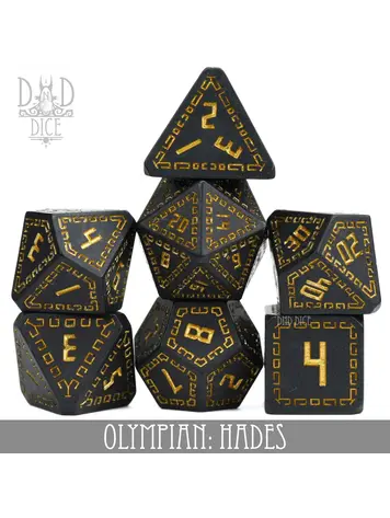 DND DICE OLYMPIAN HADES RPG DICE SET