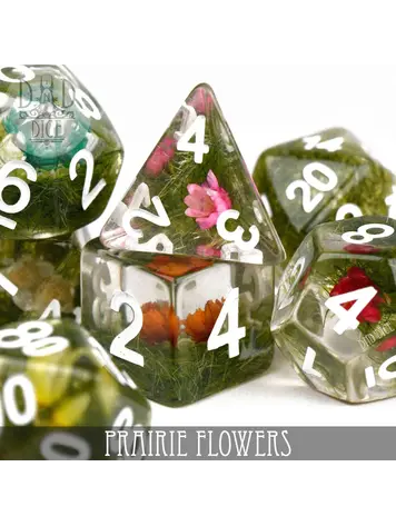 DND DICE PRAIRIE FLOWERS RPG DICE SET