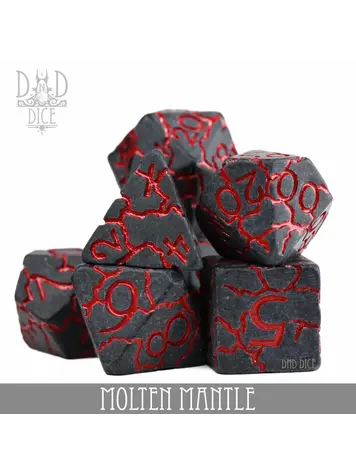 DND DICE MOLTEN MANTLE RPG DICE SET