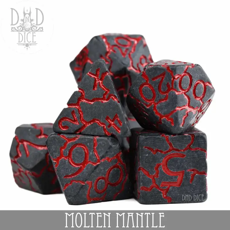 DND DICE MOLTEN MANTLE RPG DICE SET