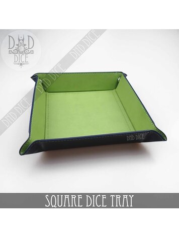DND DICE SQUARE DICE TRAY - GREEN