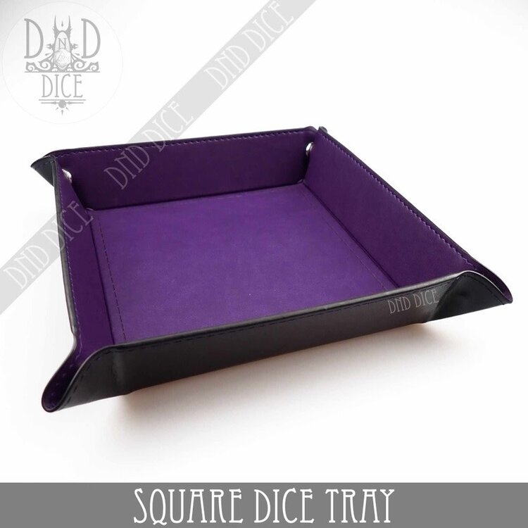 DND DICE SQUARE DICE TRAY - PURPLE
