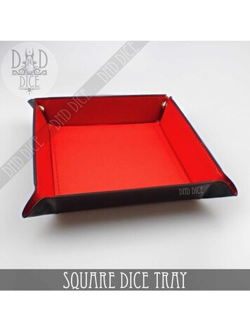 DND DICE SQUARE DICE TRAY - RED