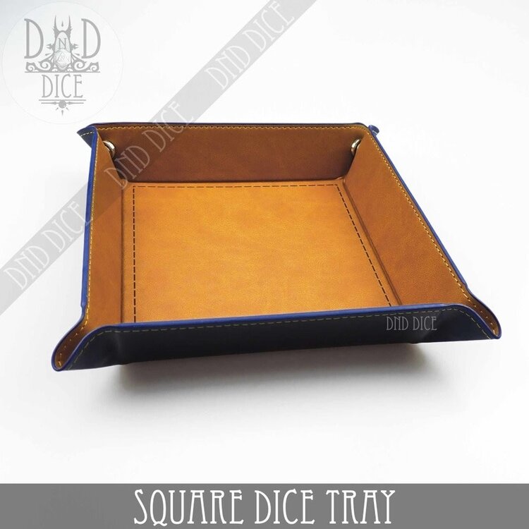 DND DICE SQUARE DICE TRAY - TAN