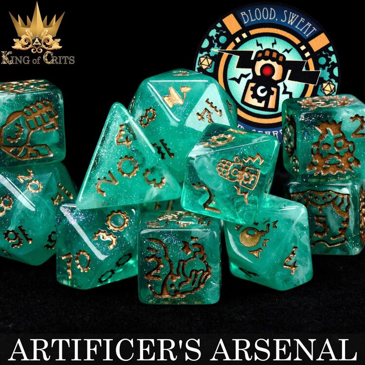 DND DICE ARTIFICER'S ARSENAL - 11 RPG DICE SET