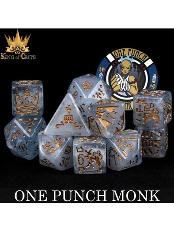 DND DICE ONE PUNCH MONK - 11 RPG DICE SET