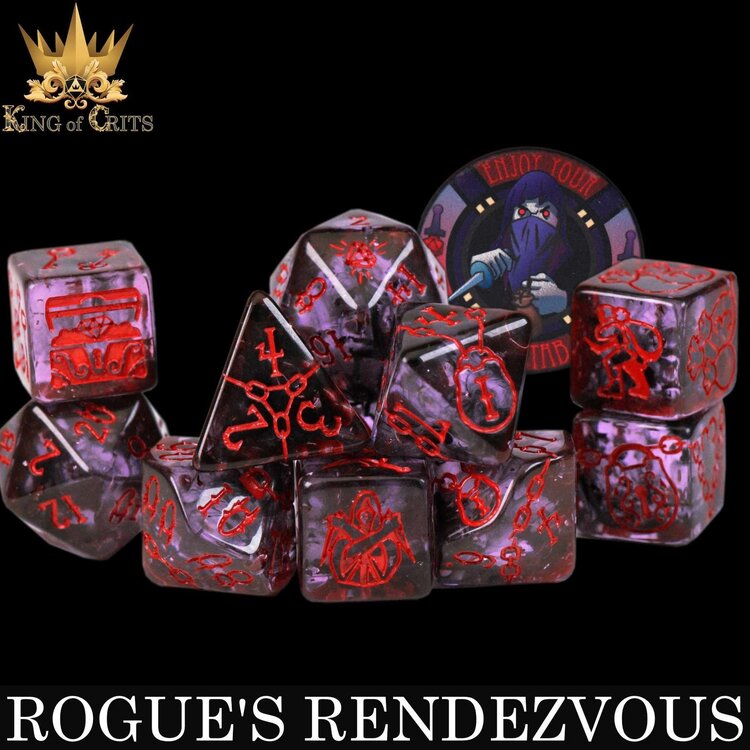 DND DICE ROGUE'S RENDEZVOUS - 11 RPG DICE SET