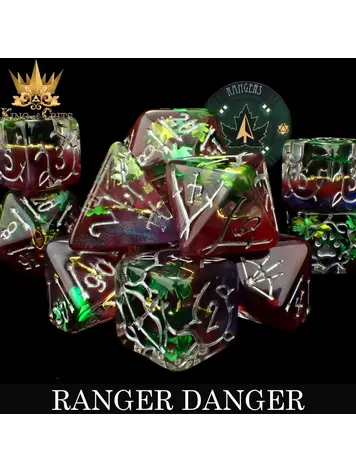 DND DICE RANGER DANGER - 11 RPG DICE SET