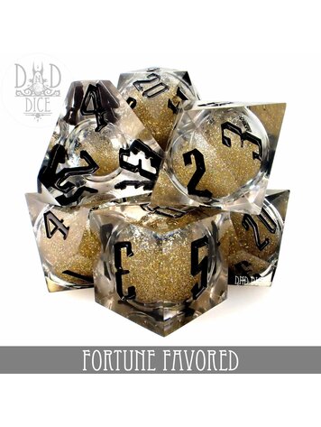 DND DICE FORTUNE FAVORED - LIQUID CORE RPG DICE SET