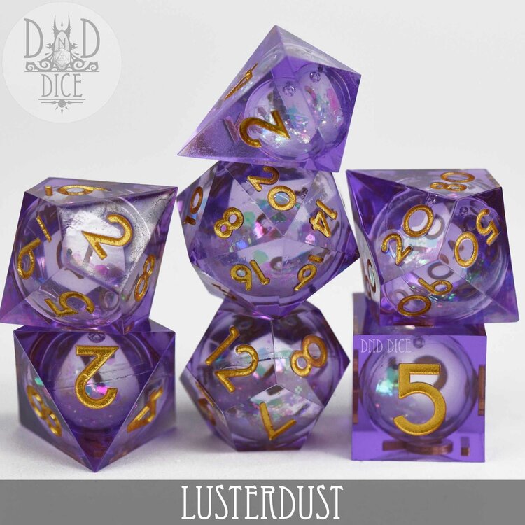 DND DICE LUSTERDUST - LIQUID CORE RPG DICE SET
