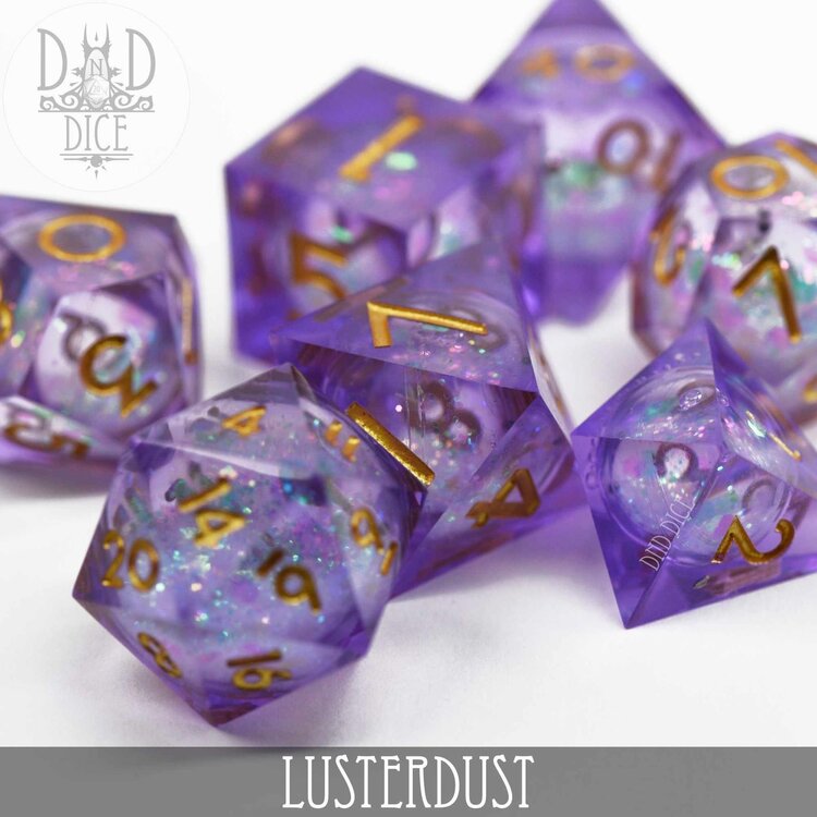 DND DICE LUSTERDUST - LIQUID CORE RPG DICE SET