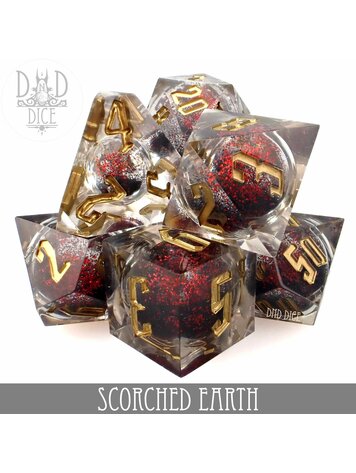 DND DICE SCORCHED EARTH - LIQUID CORE RPG DICE SET