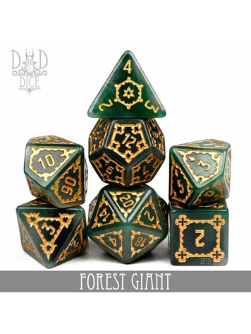 DND DICE FOREST GIANT OVERSIZE RPG DICE SET