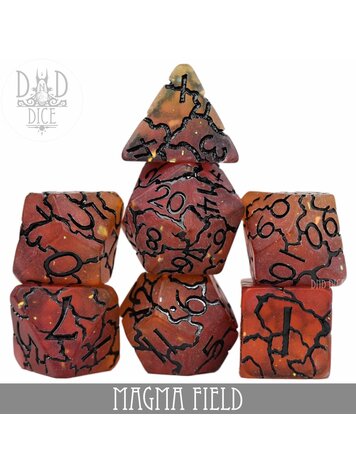 DND DICE MAGMA FIELD RPG DICE SET