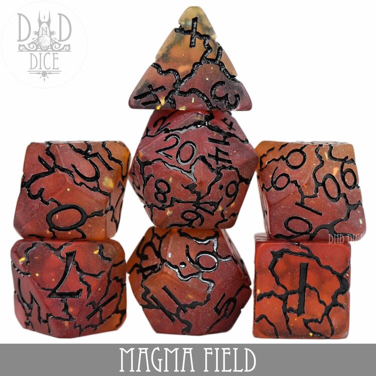 DND DICE MAGMA FIELD RPG DICE SET