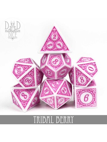 DND DICE TRIBAL BERRY RPG DICE SET