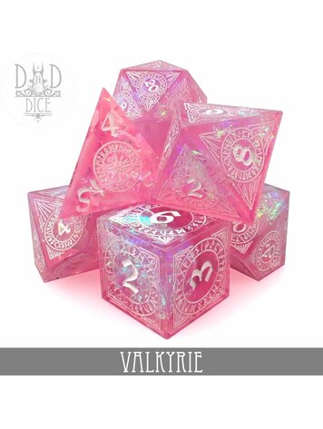 DND DICE VALKYRIE HANDMADE RPG DICE SET