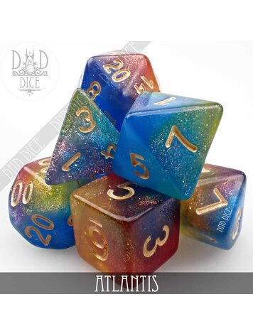 DND DICE ATLANTIS RPG DICE SET
