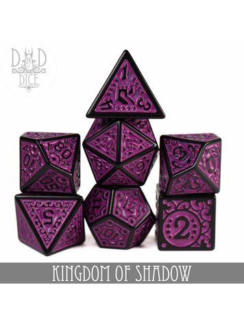 DND DICE KINGDOM OF SHADOW RPG DICE SET