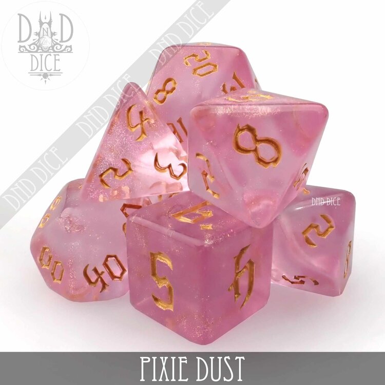 DND DICE PIXIE DUST RPG DICE SET