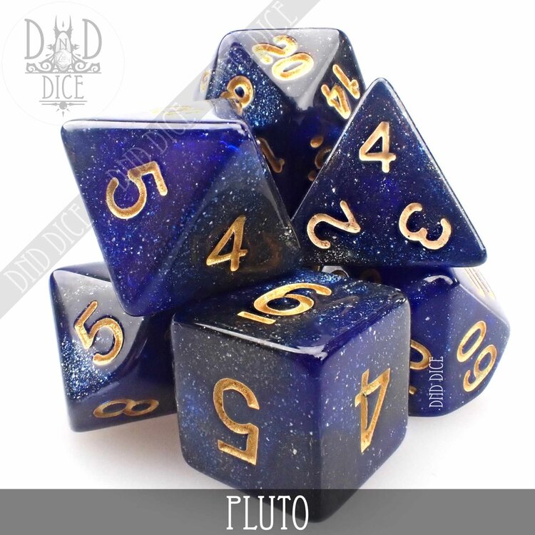 DND DICE PLUTO RPG DICE SET
