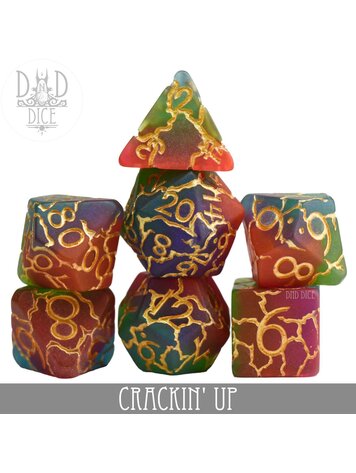 DND DICE CRACKIN' UP RPG DICE SET