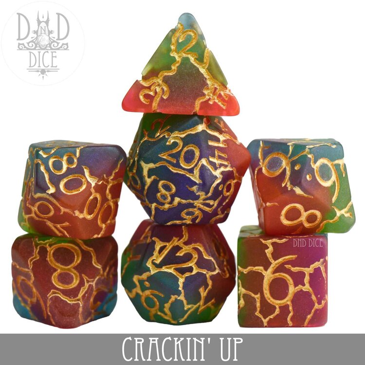 DND DICE CRACKIN' UP RPG DICE SET