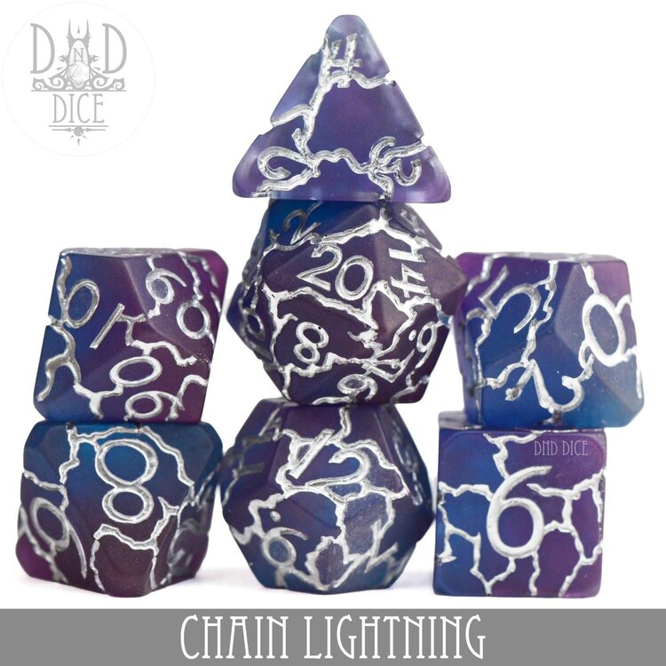 DND DICE CHAIN LIGHTNING RPG DICE SET