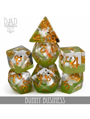 DND DICE BUNNY BUSINESS RPG DICE SET