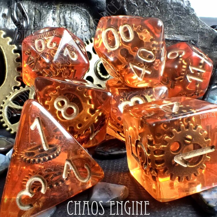 DND DICE CHAOS ENGINE RPG DICE SET