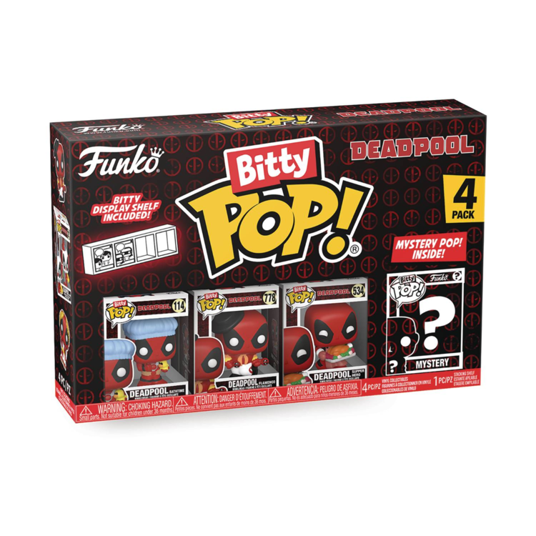 FUNKO BITTY POP DEADPOOL BATHTIME 4PK