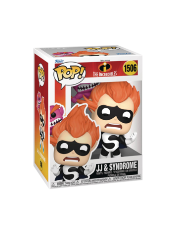 FUNKO POP & BUDDY INCREDIBLES 20TH JJ & SYNDROME VIN FIG