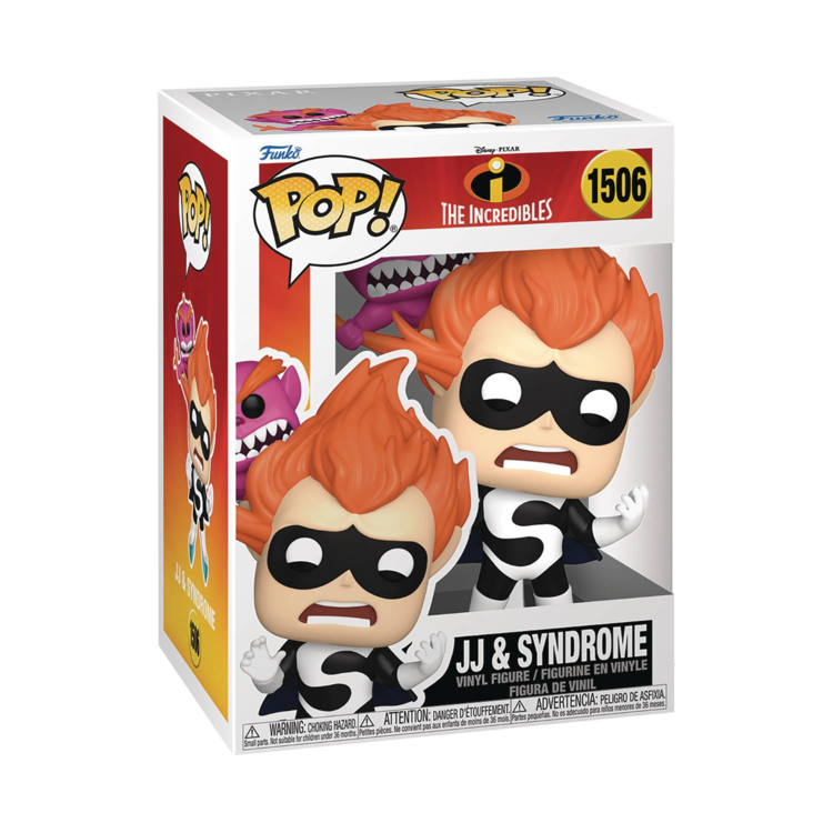 FUNKO POP & BUDDY INCREDIBLES 20TH JJ & SYNDROME VIN FIG