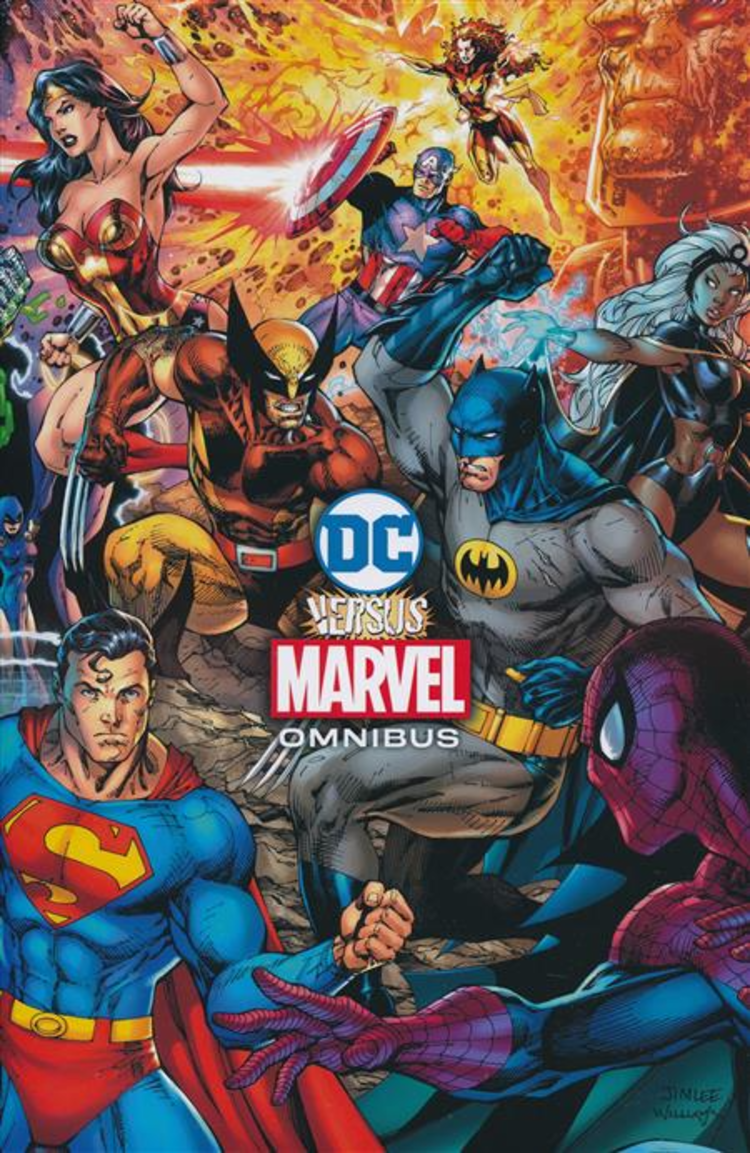 DC COMICS DC VERSUS MARVEL OMNIBUS HC DIRECT MARKET EXCLUSIVE JIM LEE & SCOTT WILLIAMS WRAPAROUND VAR