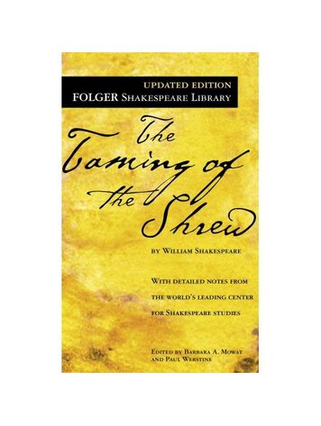 SIMON & SCHUSTER TAMING OF THE SHREW FOLGER SHAKESPEARE LIBRARY