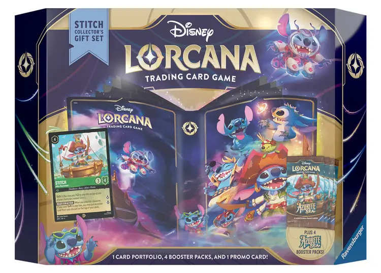 RAVENSBURGER DISNEY LORCANA TCG: AZURITE SEA - COLLECTOR'S GIFT SET, STITCH