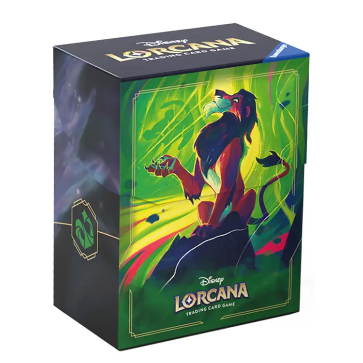 RAVENSBURGER DISNEY LORCANA TCG: AZURITE SEA - DECK BOX, SCAR