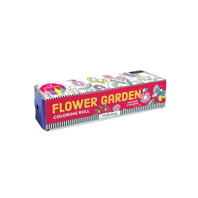 MINI COLORING ROLL - FLOWER GARDEN