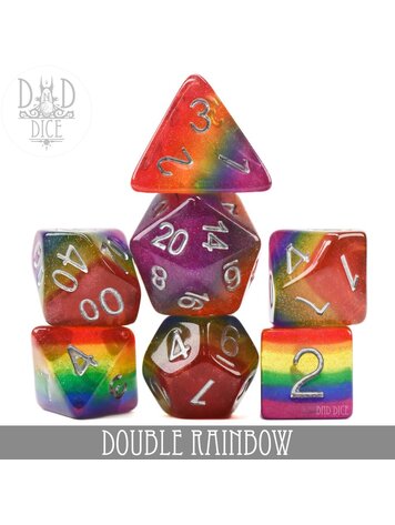 DND DICE DOUBLE RAINBOW RPG DICE SET