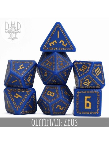 DND DICE OLYMPIAN: ZEUS RPG DICE SET