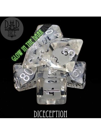 DND DICE DICECEPTION (GLOW) RPG DICE SET
