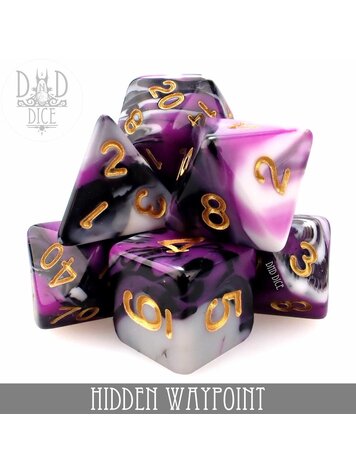 DND DICE HIDDEN WAYPOINT RPG DICE SET