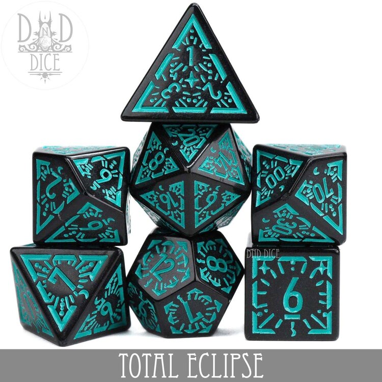 DND DICE TOTAL ECLIPSE RPG DICE SET