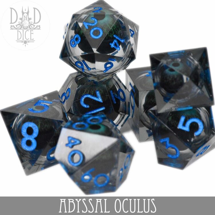 DND DICE ABYSSAL OCULUS LIQUID CORE RPG DICE SET