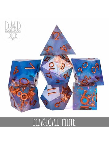 DND DICE MAGICAL MINE HANDMADE RPG DICE SET