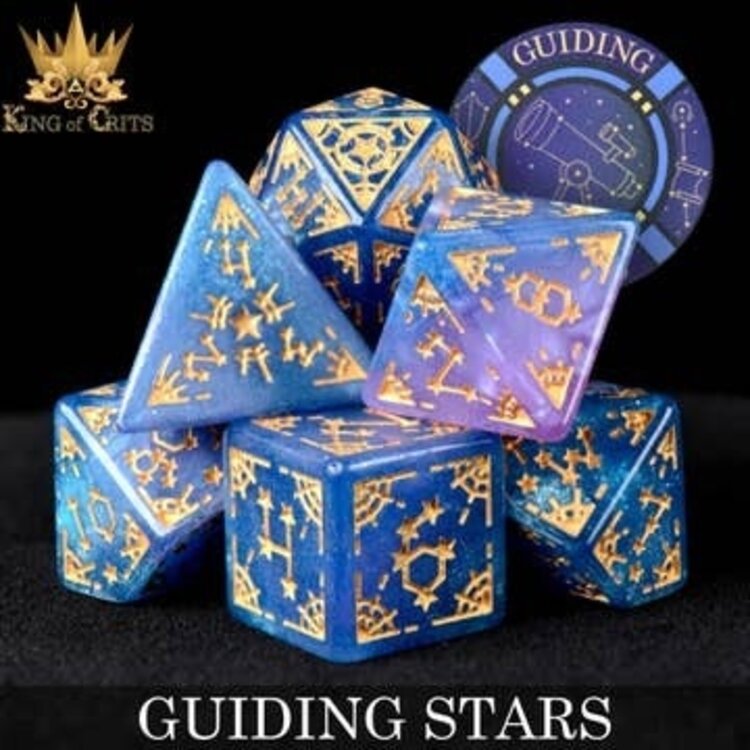 DND DICE GUIDING STARS - 7 PC DICE SET