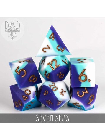 DND DICE SEVEN SEAS SILICONE DICE SET